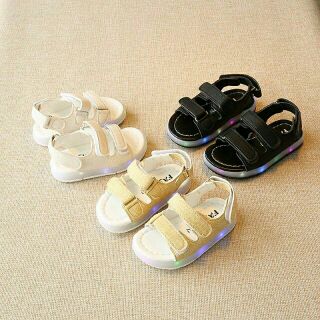 Sandal tập đi giày tập đi đế đèn cho bé trai và bé gái