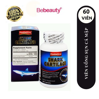 Viên Uống Sụn Cá Mập Hỗ Trợ Làm Giảm Các Chứng Viêm Khớp, Thoái Hóa Khớp Pharmekal Shark Cartilage Hộp 60 Viên
