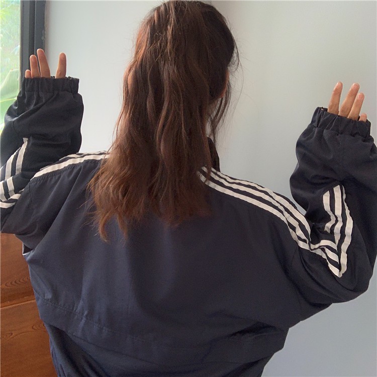 AS2_Áo khoác gió (bomber) basic 2 sọc 2 lớp ulzzang | BigBuy360 - bigbuy360.vn