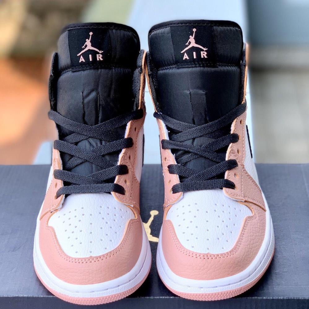 [Video Thật] Giày Air Jordan hồng cổ cao, giày sneaker nữ JD1 hồng đen trắng đáng yêu cho nữ 2021 | BigBuy360 - bigbuy360.vn