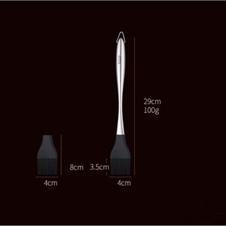 Chổi quét đồ dầu ăn, đồ nướng inox 304 - SSGP- 29cm 100g ( Tặng 1 đầu cọ )