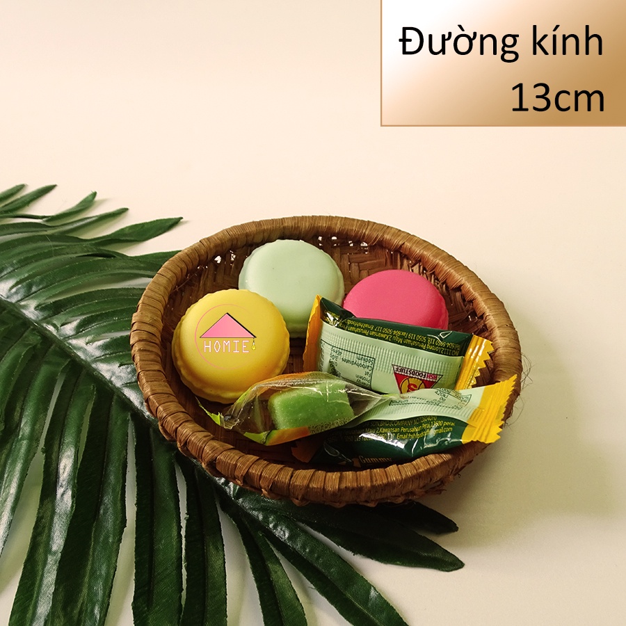 [Phụ kiện nhà bếp] Mẹt tre nâu trang trí sang trọng