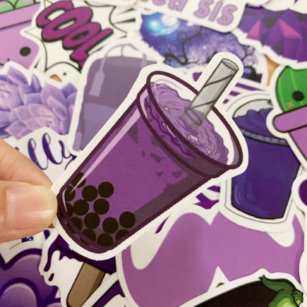 Set 50 Miếng Dán Trang Trí Tủ Lạnh / Laptop Chống Thấm Nước