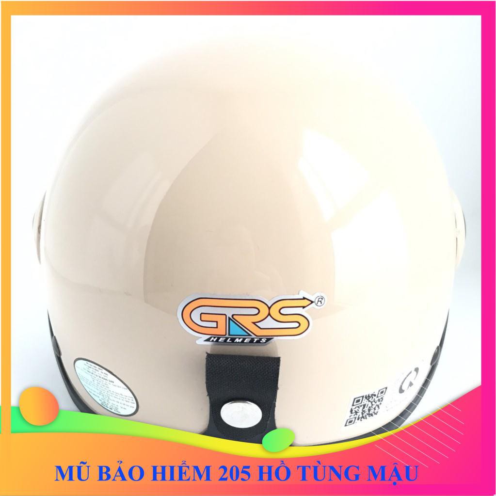 Mũ bảo hiểm nửa đầu có kính cao cấp - vòng đầu 56-58cm - Kính chống lóa - GRS A33K - Sữa