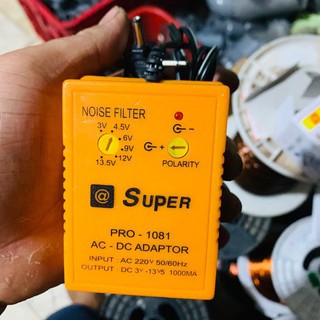 Nguồn Adapter Super Pro 1081 đa năng 1000MA