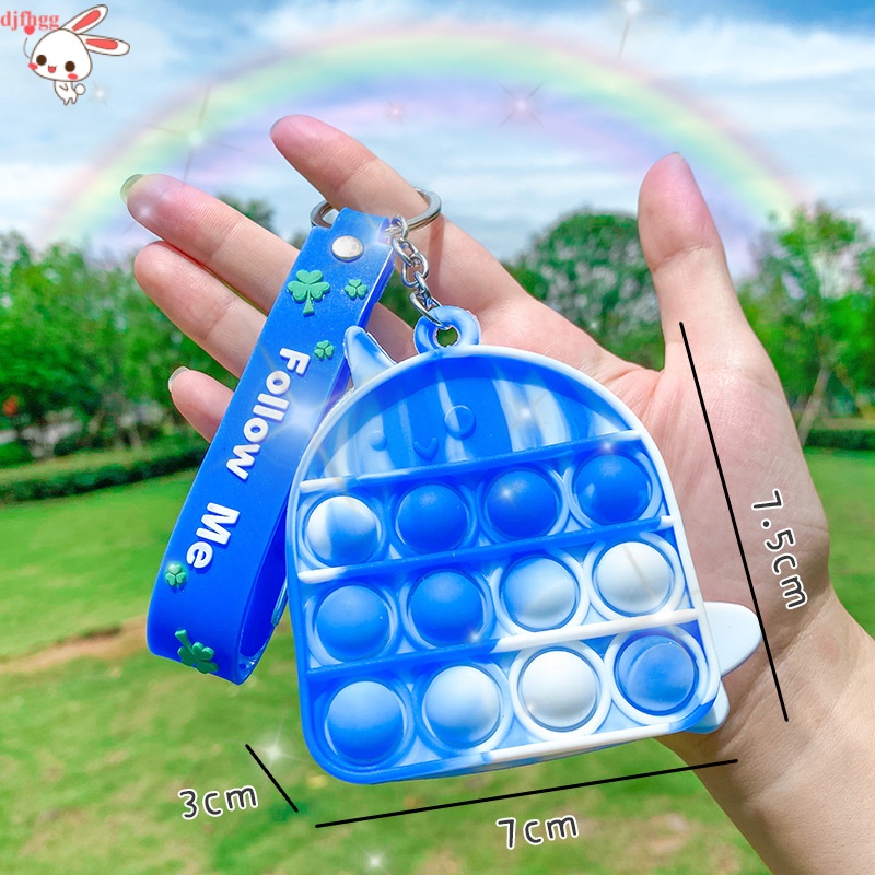 Móc khóa mini hình đồ chơi nhấn bong bóng giải tỏa căng thẳng cho người lớn trẻ em