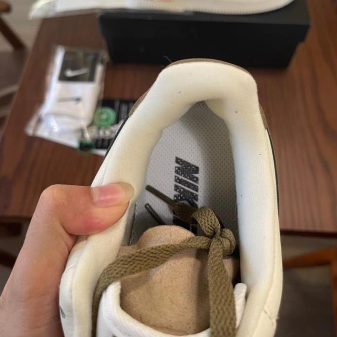 Siêu Sale 60%  Giày thể thao nike_AF1 vệt nâu, Giày sneaker air force 1 low premium white brown nam hot trend 2021