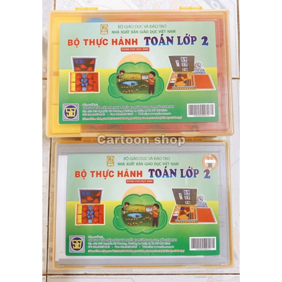 Bộ thực hành Toán lớp 2 - Chương trình mới (1 bộ 2 hộp)