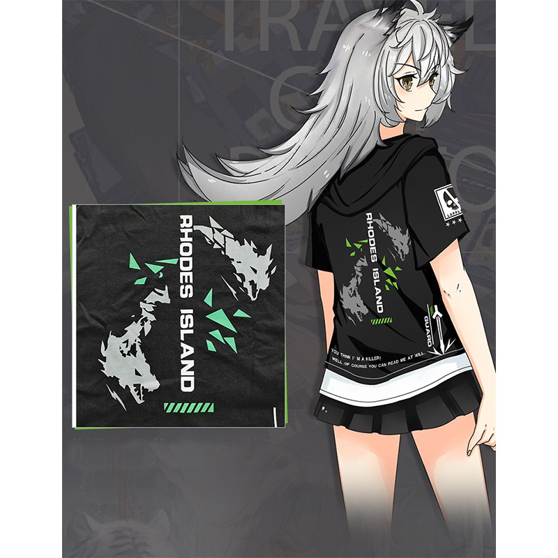 Áo hoodie tay ngắn hóa trang nhân vật Game Arknights Lappland mới