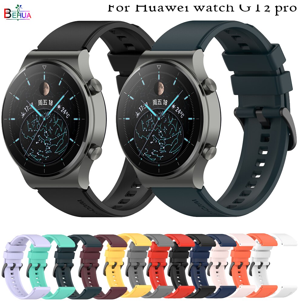 AMAZFIT Dây Đeo Silicone Cho Đồng Hồ Thông Minh Huawei Gt 2 Pro Gtr 2 / Stratos 2 / 2s / Galaxy Watch 3 45mm