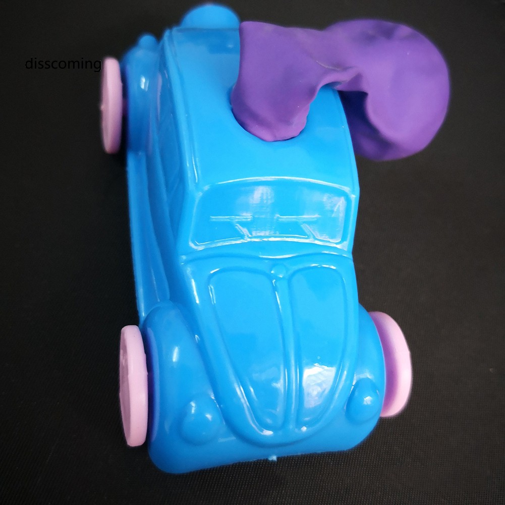 Xe ô tô đồ chơi gắn bóng tay sáng tạo cho trẻ em DIY