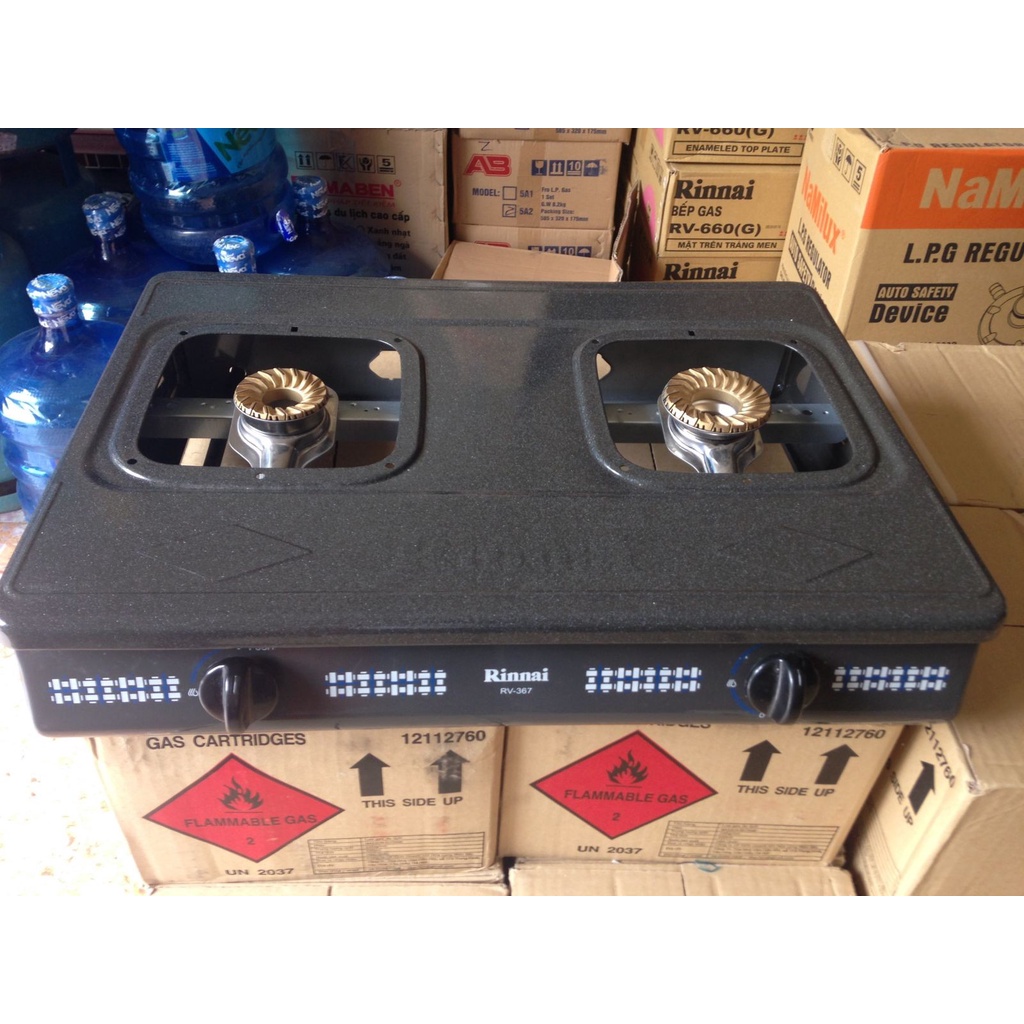 Bếp ga đôi Rinnai RV-367N - Ngọn lửa xanh - Tiết kiệm gas - Hàng chính hãng