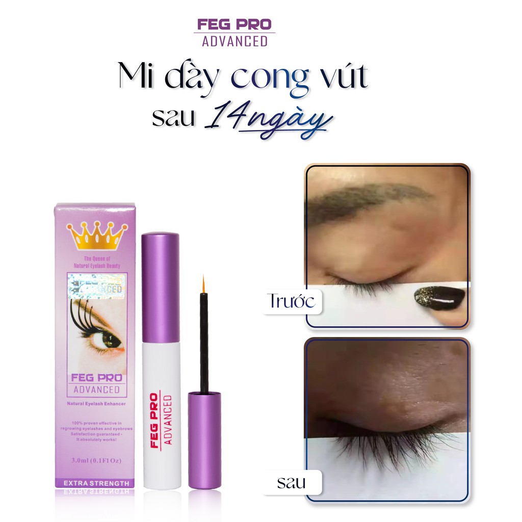 DƯỠNG MI FEG EYELASH PRO AVANCED - Mi dài, dày, cong vút sau 14 ngày