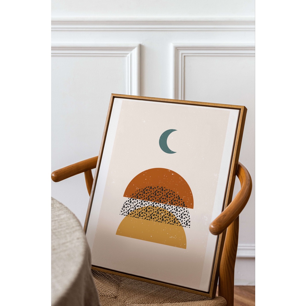 Tranh Boho Art Vintage Decor phòng ngủ phòng khách BH047 - Jimmycanvas