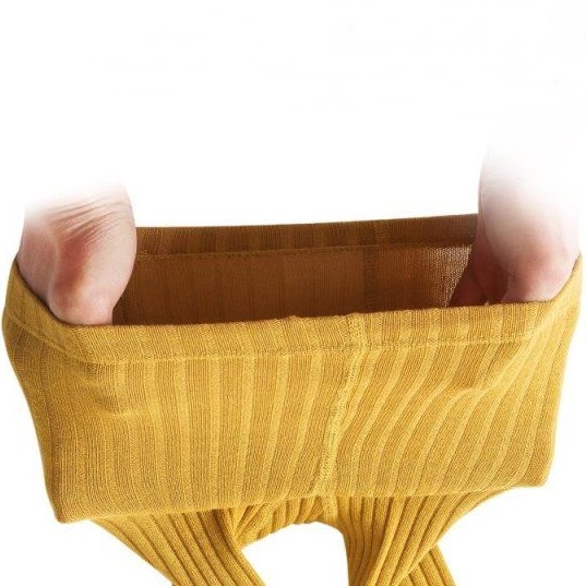 Quần vớ không bàn bé gái Bigbaby, chất liệu thun gân đính nơ co giản thoải mái cho bé 5-20kg