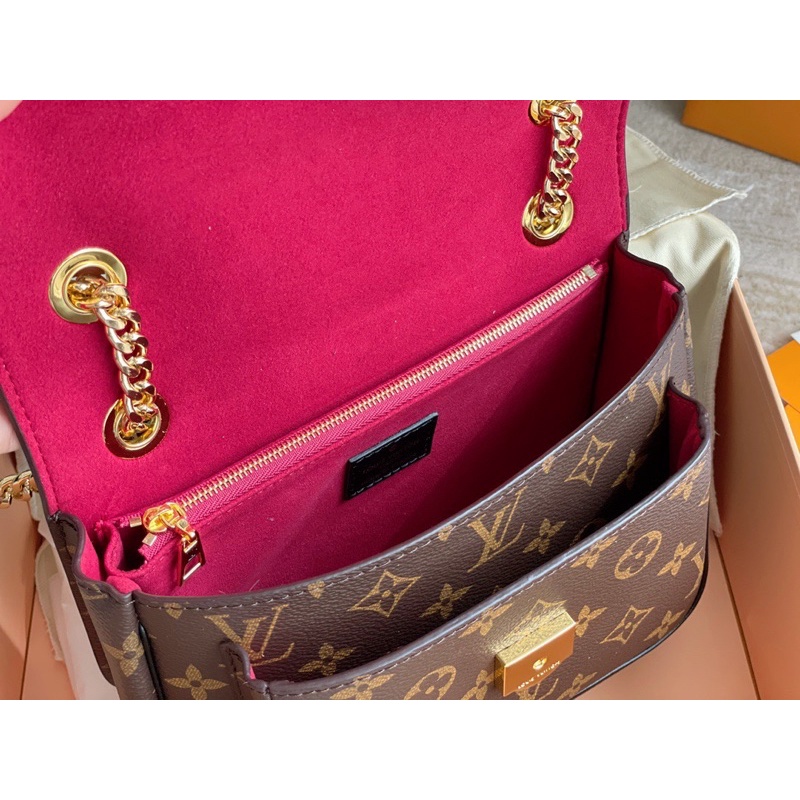 Túi đeo vai nữ hai dây LOuis Vuitton LV da thật nhập khẩu hàng cao cấp