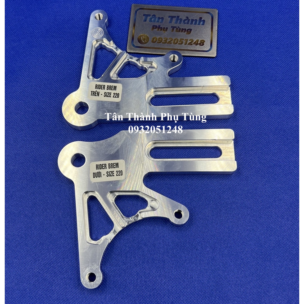 Pat heo dầu sau Raider fi- Satria - Heo Brem/bo - Đĩa 220 nằm trên,dưới