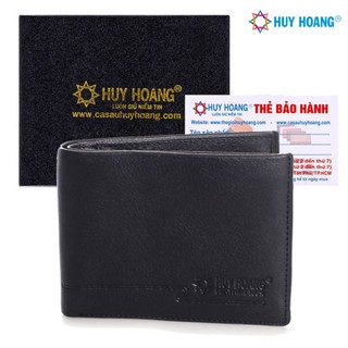 Ví nam da bò sang trọng Huy Hoàng màu đen LS2105