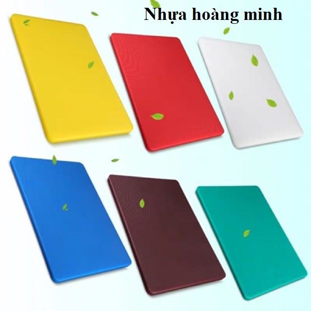 Thớt nhựa 7 màu 35x50x2 độ dày 2cm và 3cm băm chặt thoải mái