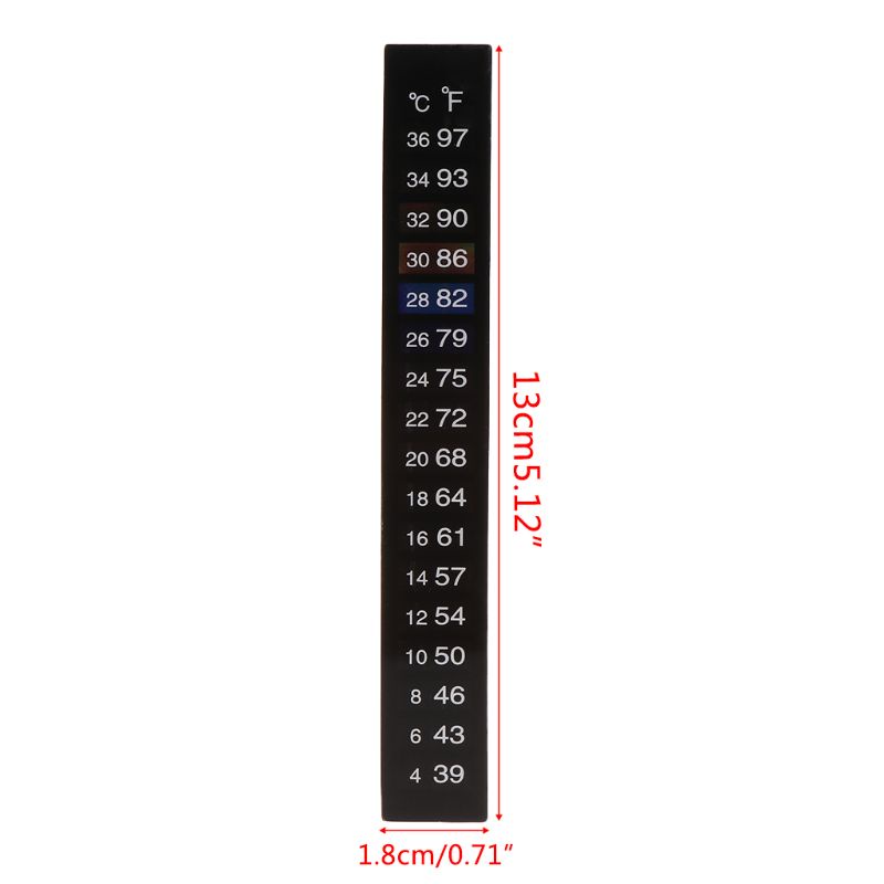 Bộ 10 miếng dán đo nhiệt độ bể cá kỹ thuật số màn hình LCD chất lượng