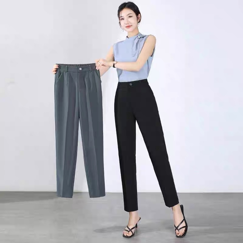 Quần vải nữ 01 cúc, cạp cao đủ 3 màu-mã 333
