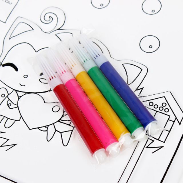 Tranh nhựa 3D tô mầu kèm bút mầu