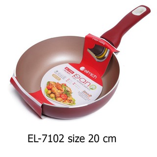 Chảo chống dính elmich cao cấp đáy từ el-7102 size 20 cm
