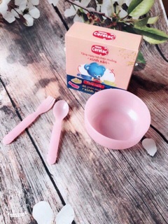 Set 3 Bộ chén muỗng Hàng km Nestle