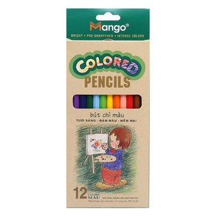Bút chì 12 màu Mango Colored Pencils - MGVN 07