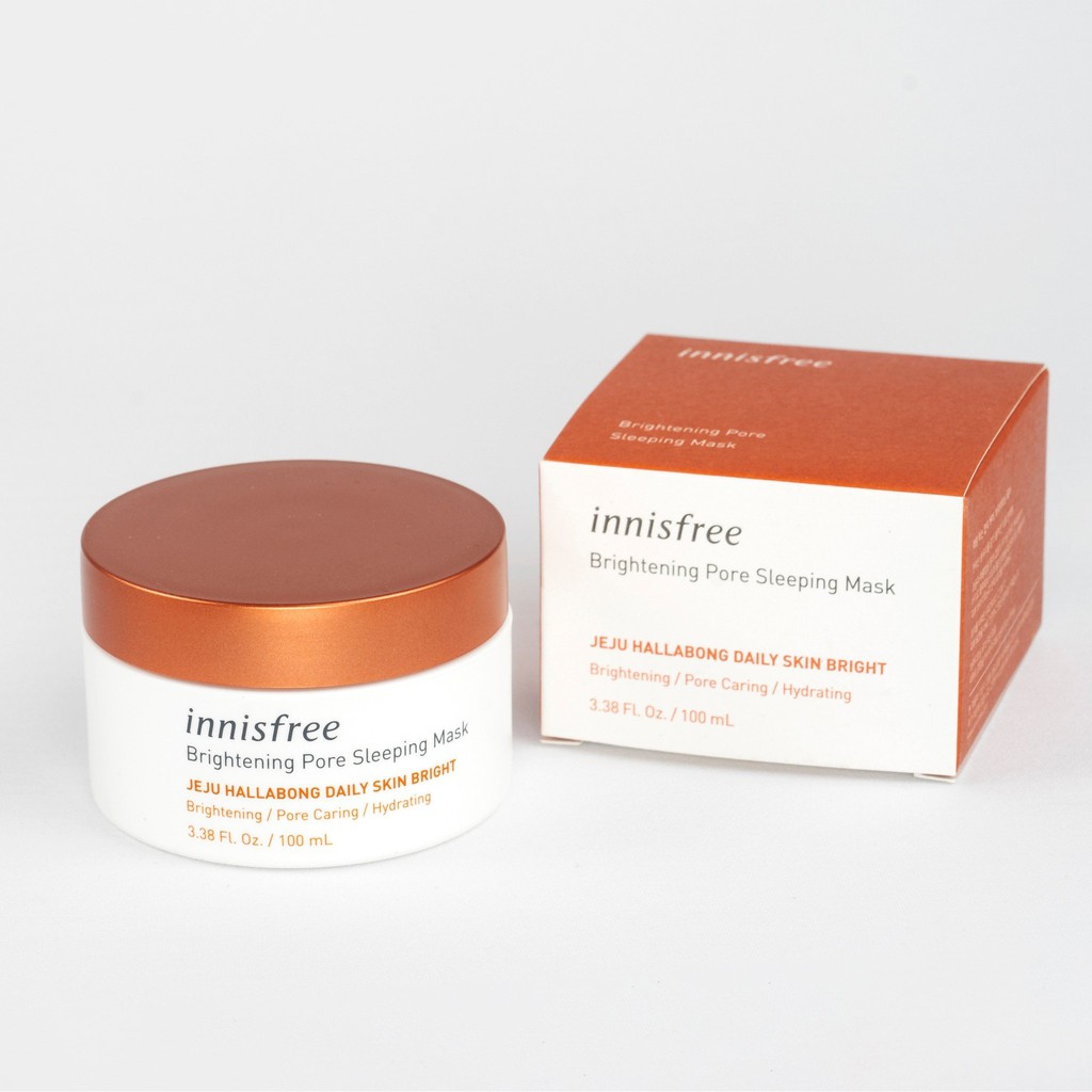 [CHÍNH HÃNG] Mặt Nạ Ngủ Dưỡng Sáng Da 3 Trong 1 Innisfree Brightening Pore Sleeping Mask 100ml