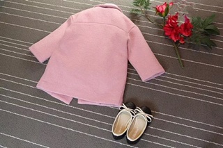 Áo khoác dạ cho bé gái 1-5t