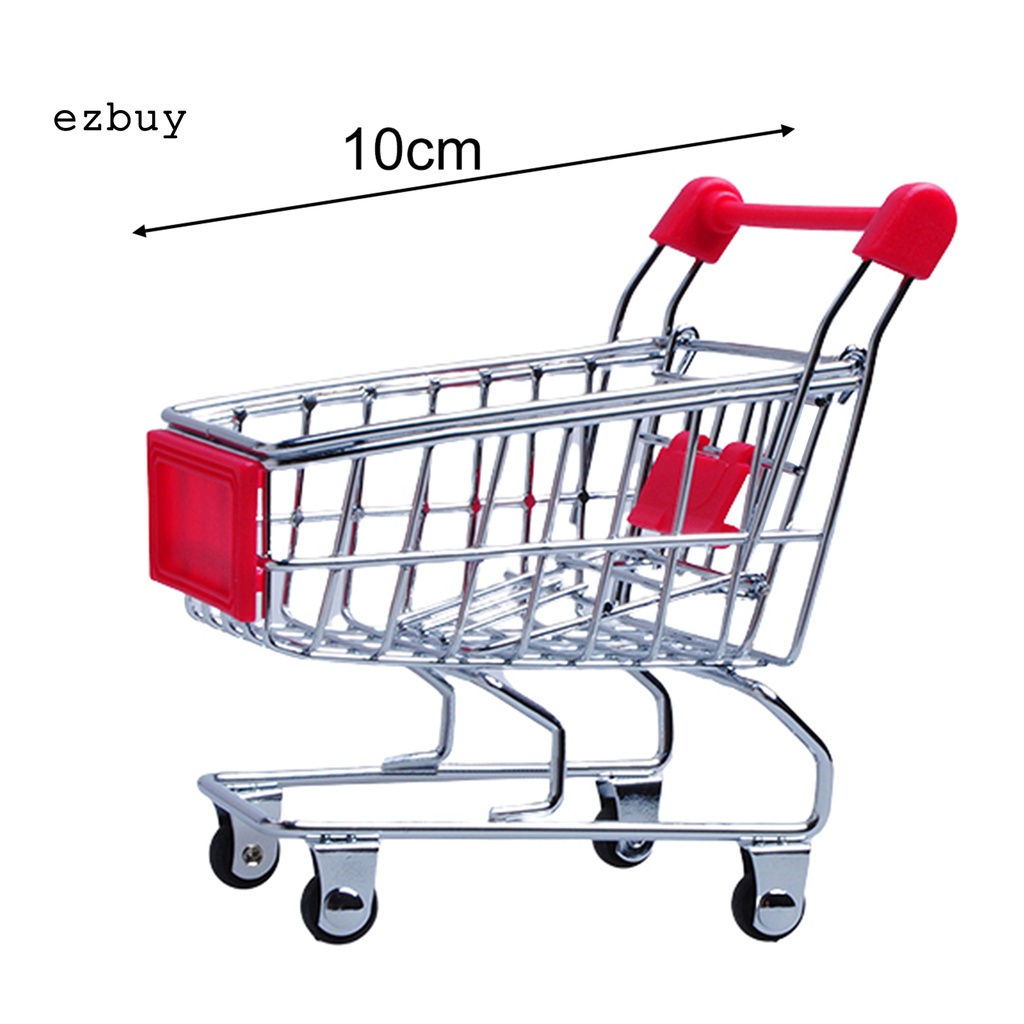 Giỏ Mua Sắm Mini Có Bánh Xe Đẩy Độc Đáo Trang Trí Nhà Cửa