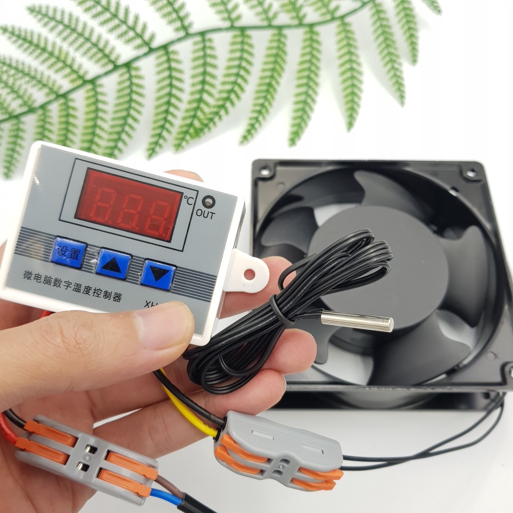 Bộ Quạt Tản Nhiệt 220V 12CM Cài Đặt Theo Nhiệt Độ FAN-ACT01 3000RPM