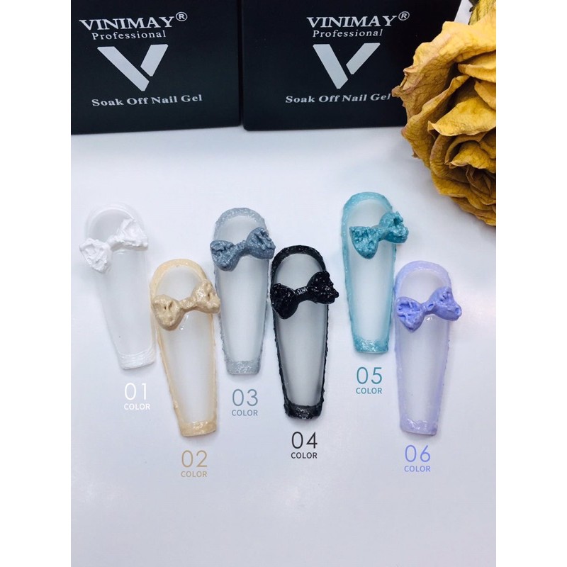 Gel vẽ tạo hình siêu đặc gel xi măng vinimay trắng đen