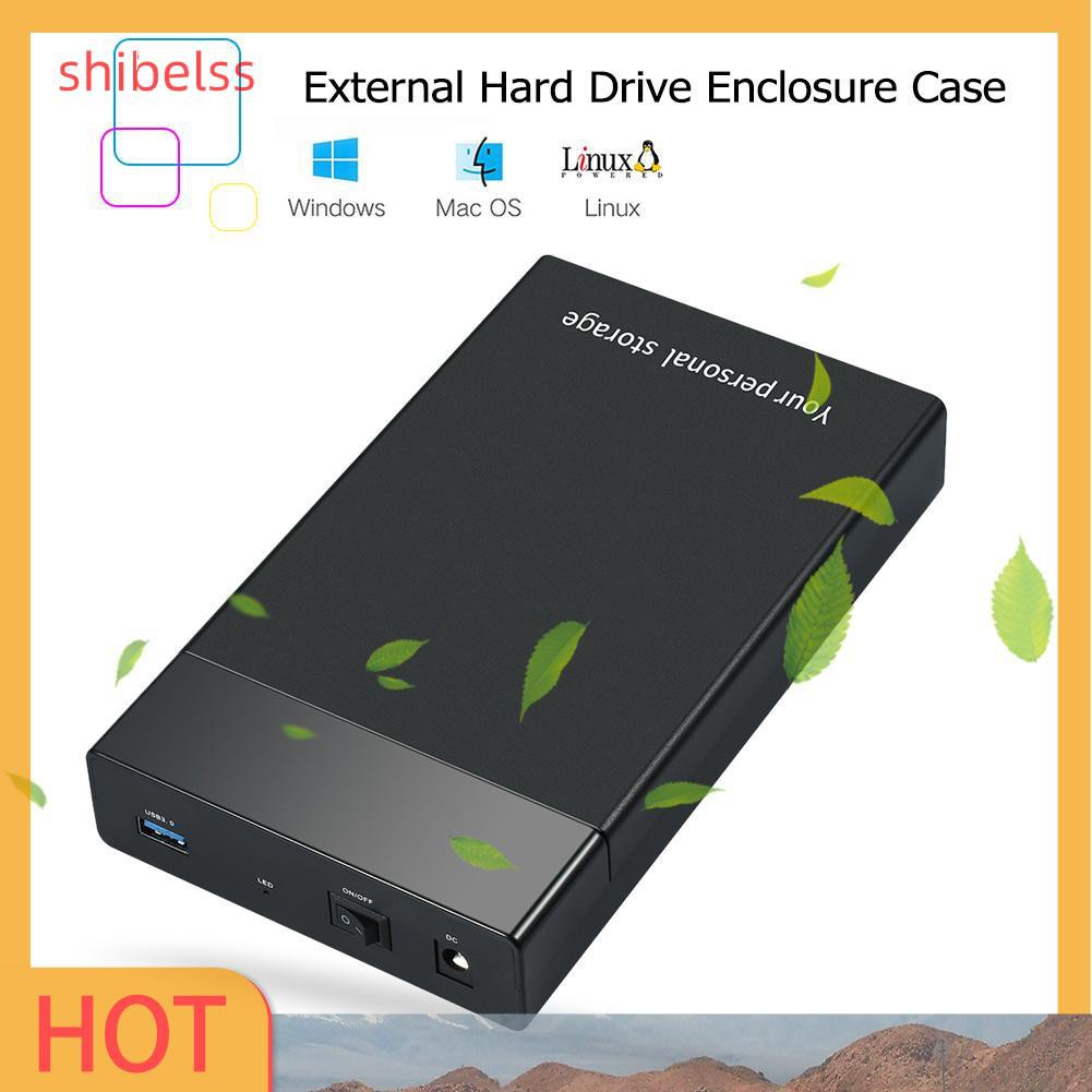 Vỏ Đựng Ổ Cứng Ngoài Shibelsss Chuyển Từ Usb 3.0 Sang 3.5 Inch Sata Iii 5gbps Ốp | BigBuy360 - bigbuy360.vn