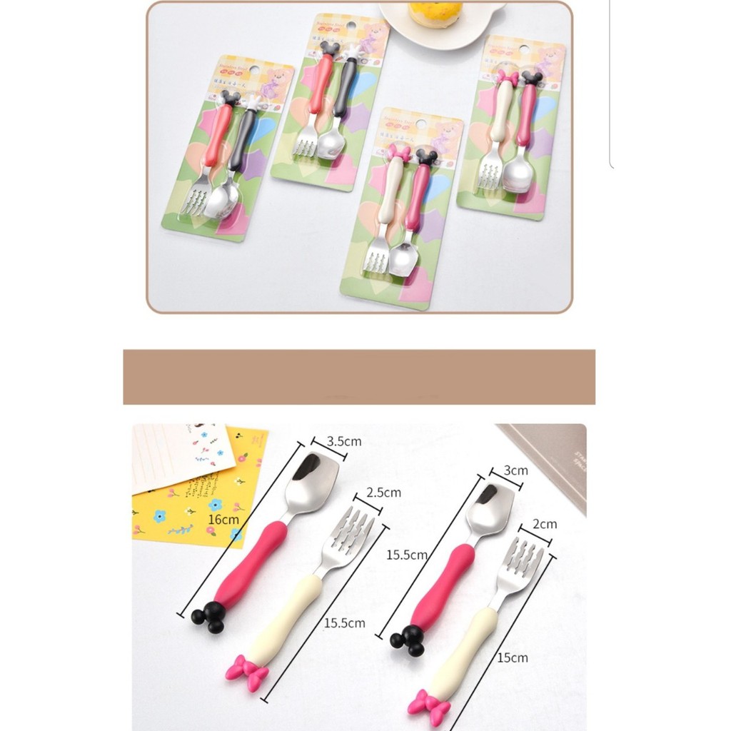 Muỗng nĩa mickey cho bé