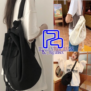 Túi đeo chéo canvas dây rút thời trang nữ , phong cách đường phố , học sinh , sinh viên