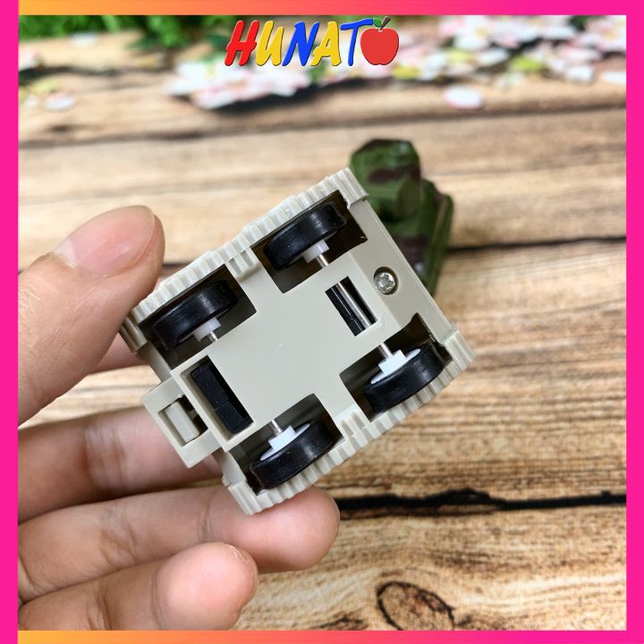 Xe tăng đồ chơi bánh đà mô hình mini cho bé HUNATO XT1