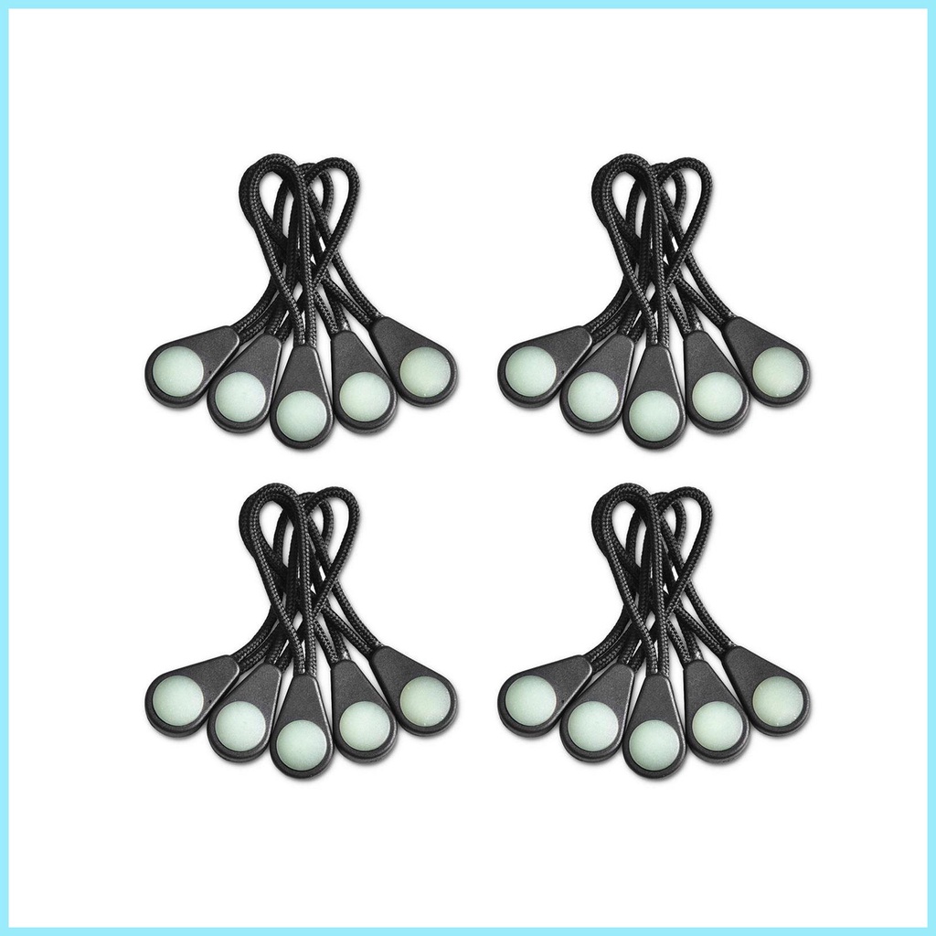 Móc Khóa Kéo Có Dây Kéo Phát Sáng Trong Tối Siêu Sáng Cho Áo Khoác/ Áo Khoác Ba Lô Và Lều Có Khóa Kéo