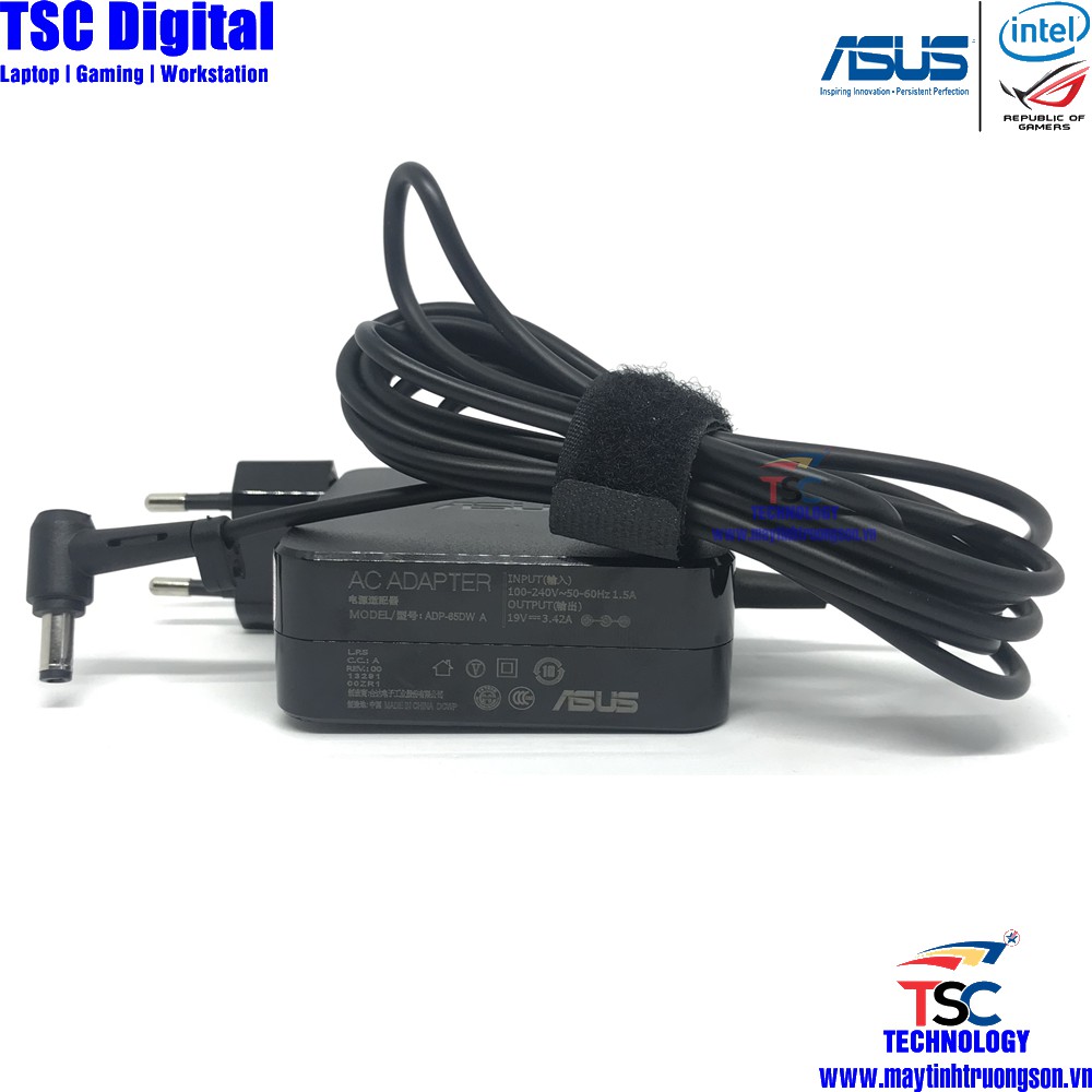 SẠC LAPTOP ASUS 19v 3.42 ZIN CHÍNH HÃNG 19V-3.42A (ADAPTER 19V 3.42) Đầu Chân Sạc 2.5mm và 1.35mm