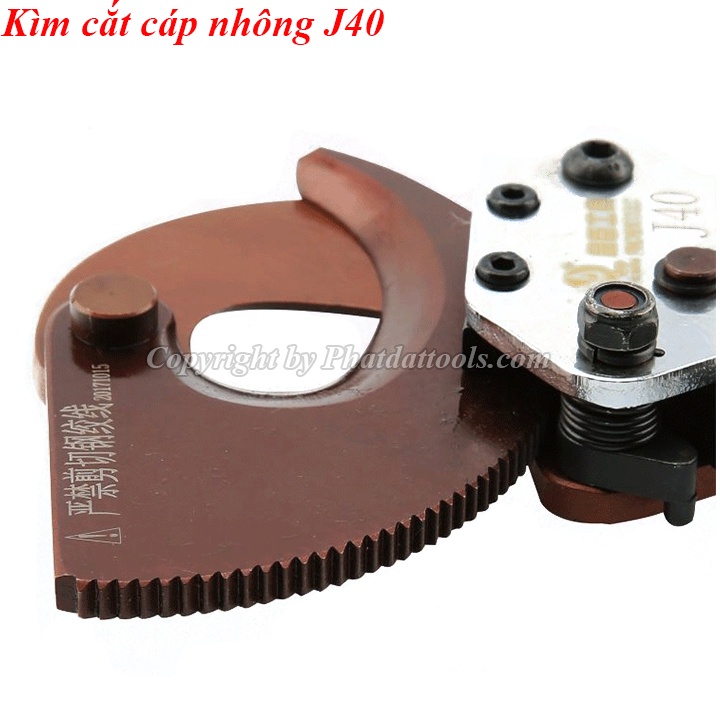 Kìm Cắt Cáp Nhông J40-Kéo Cắt Cáp J40-Phạm Vi Cắt Tối Đa 40mm hoặc tiết diện cáp 300mm2