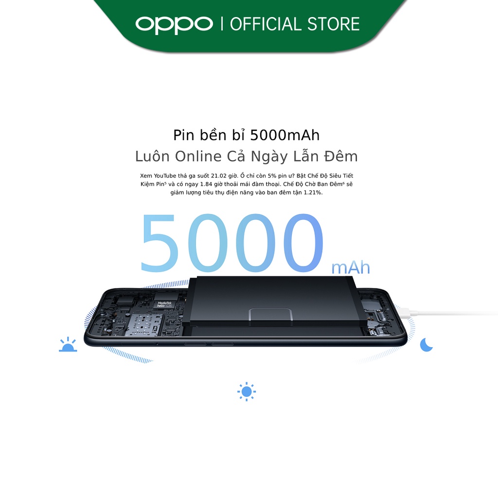 Độc quyền Shopee - Điện thoại OPPO A16 4GB - Hàng chính hãng