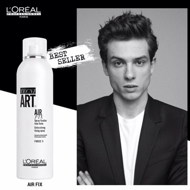 Xịt định hình chắc chắn TECNI.ART AIR FIX L'oreal 250ml Độ cứng: 5 (400ml)