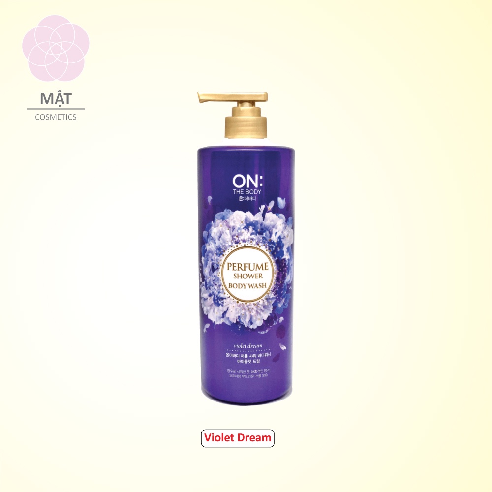 Sữa tắm nước hoa On The Body Perfume hương Classic Pink Violet Dream White Pearl 1000g