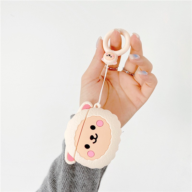 Vỏ Đựng Bảo Vệ Hộp Sạc Tai Nghe Airpods 1 / 2 Pro Hình Chú Dê Ngộ Nghĩnh