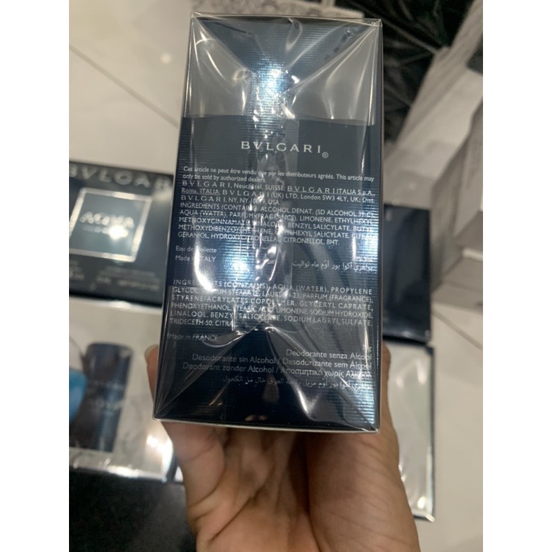 Bộ Set nước hoa Bvlgari Aqva Pour Homme 100ml + 1 lăn khử mùi 75ml full seal | BigBuy360 - bigbuy360.vn