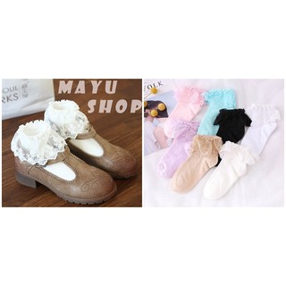 Tất ren cổ ngắn Tất Lolita Sock