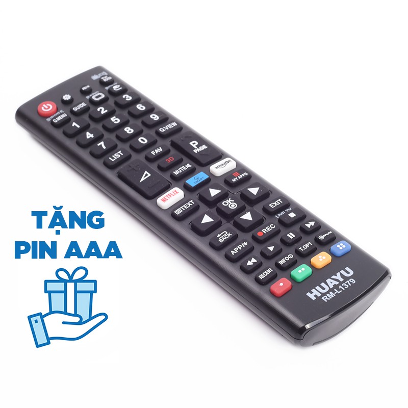 Điều khiển Huayu cho smartTV LG tặng kèm pin