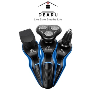 Máy cạo râu đa năng SHAVER 6D, Máy cạo râu 3 in 1 thông minh chống nước cao cấp