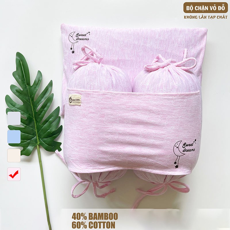 Bộ Gối Chặn Đỗ Cho Bé Sơ Sinh Emom Luxury Giúp Bé Ngủ Ngon - SP000873